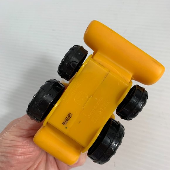 ERTL John Deere Barney Backhoe Yellow Plastic Vehicle 3" Toy - Picture 6 of 8